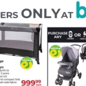 Car seat at Dis-Chem Pharmacies