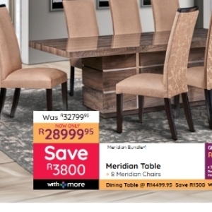 Table at Bradlows/Morkels