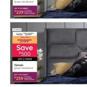 Headboard at Bradlows/Morkels