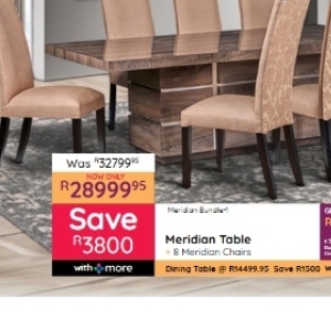 Table at Bradlows/Morkels
