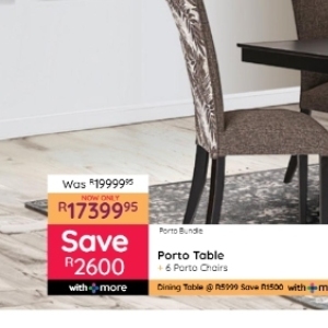 Table at Bradlows/Morkels