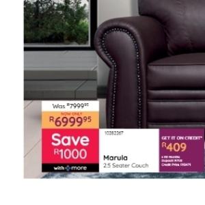 Couch at Bradlows/Morkels