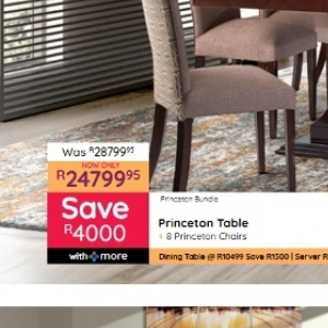 Table at Bradlows/Morkels