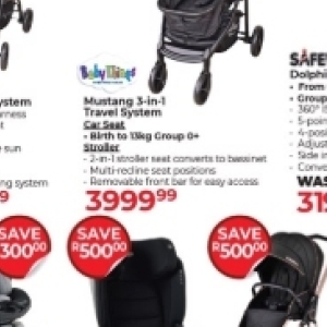 Car seat at Dis-Chem Pharmacies