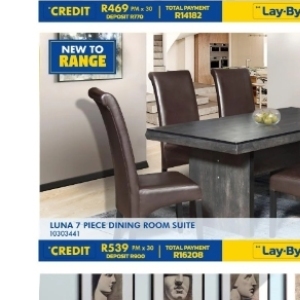 Dining room set at Russells