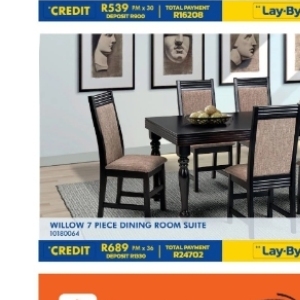 Dining room set at Russells