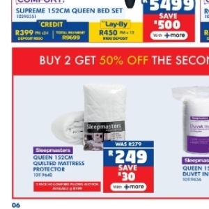 Mattress protector at Russells