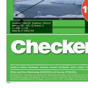 Seafood at Checkers Hyper