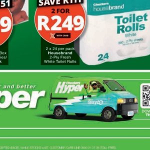 Toilet rolls at Checkers Hyper