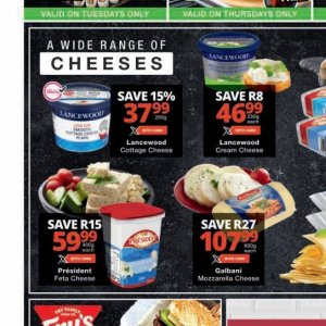 Cottage cheese at Checkers