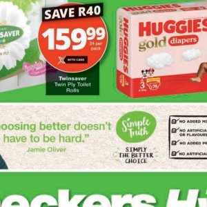 Toilet rolls at Checkers