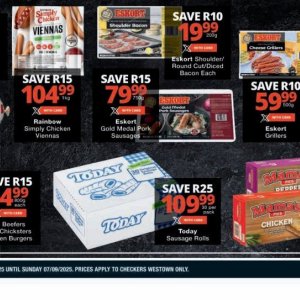 Sausages at Checkers