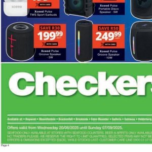 Speaker at Checkers Hyper
