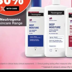 Body lotion at Checkers