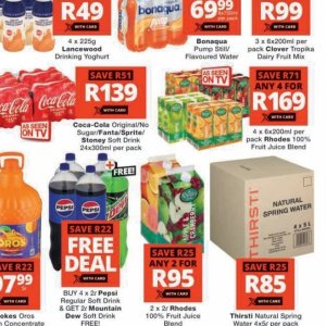 Fizzy drink at Checkers