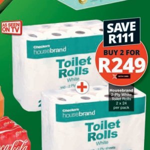 Toilet rolls at Checkers Hyper