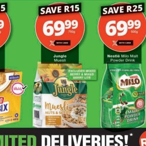 Muesli at Checkers