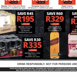 Beer at Checkers Hyper