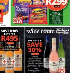 Wine at Checkers Hyper