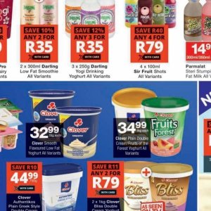 Yoghurt at Checkers
