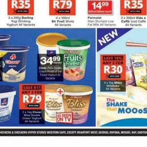 Yoghurt at Checkers