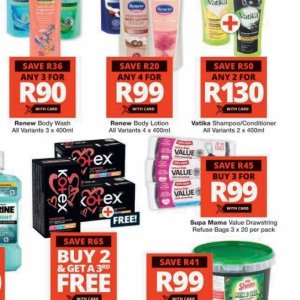 Shampoo at Checkers Hyper
