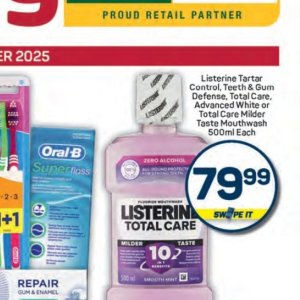 Mouthwash listerine  at Pick n Pay Hyper
