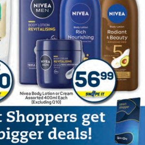 Body cream nivea  at Pick n Pay Hyper