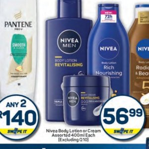 Body lotion nivea  at Pick n Pay Hyper