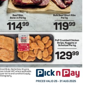 Schnitzel at Pick n Pay Hyper