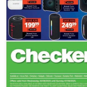 Speaker at Checkers Hyper