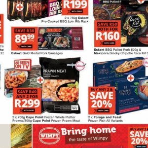Sausages at Checkers