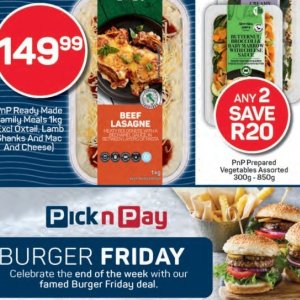 Lasagne at Pick n Pay Hyper