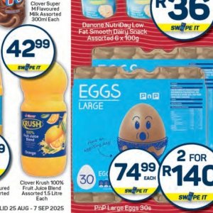 Eggs at Pick n Pay Hyper