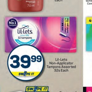 Tampons at Pick n Pay Hyper