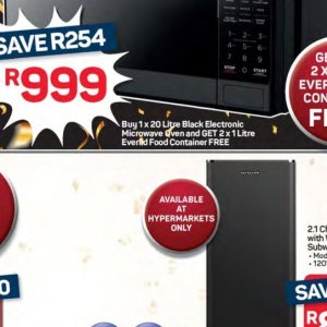 Microwave oven at Pick n Pay Hyper