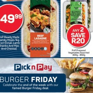 Lasagne at Pick n Pay Hyper