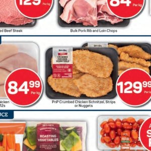 Schnitzel at Pick n Pay Hyper