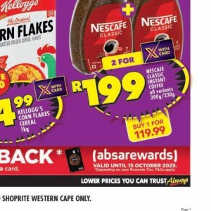 Coffee nescafe  at Shoprite