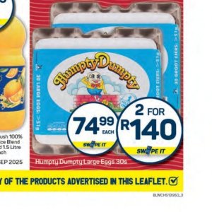Eggs at Pick n Pay Hyper