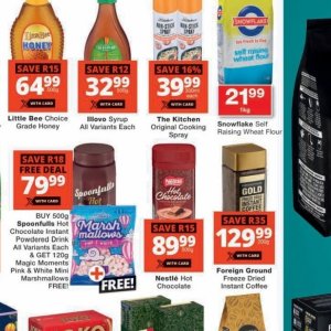 Syrup at Checkers
