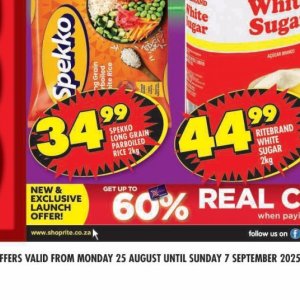 Rice at Shoprite
