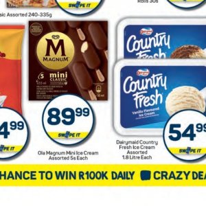 Ice cream at Pick n Pay Hyper
