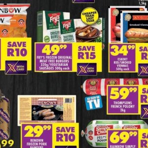 Burgers at Shoprite