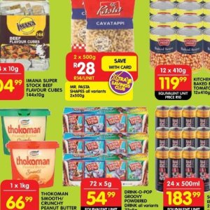 Pasta at Shoprite
