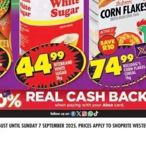 Sugar at Shoprite