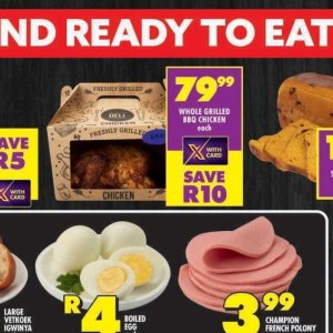 Grilled chicken at Shoprite