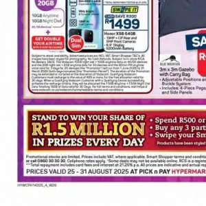 Smartphone at Pick n Pay Hyper