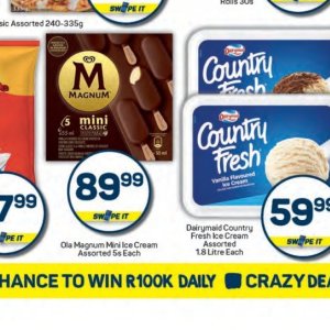 Ice cream at Pick n Pay Hyper
