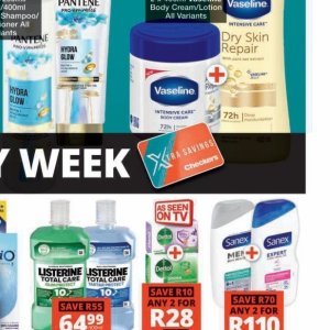 Body cream at Checkers